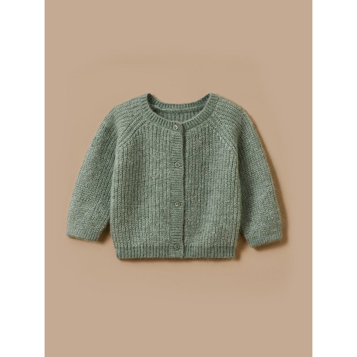 Cardigan laine et mohair vert pastel, CYRILLUS