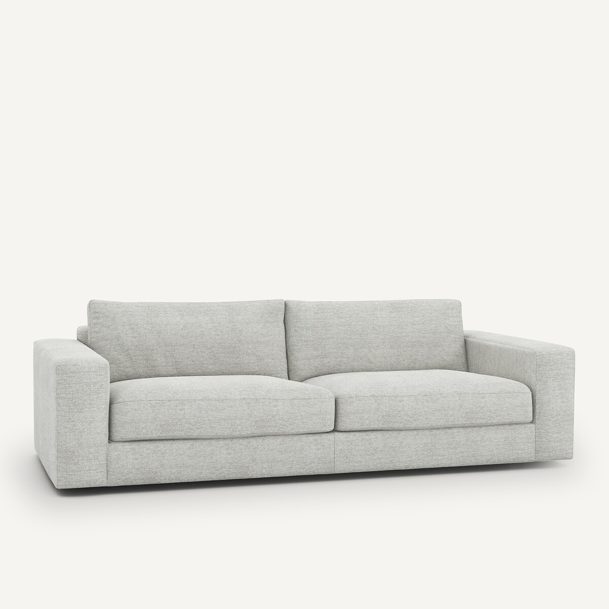 3- oder 4-Sitzer-Sofa, Jaspis-Leinen, Skander grau/weiss, AM.PM