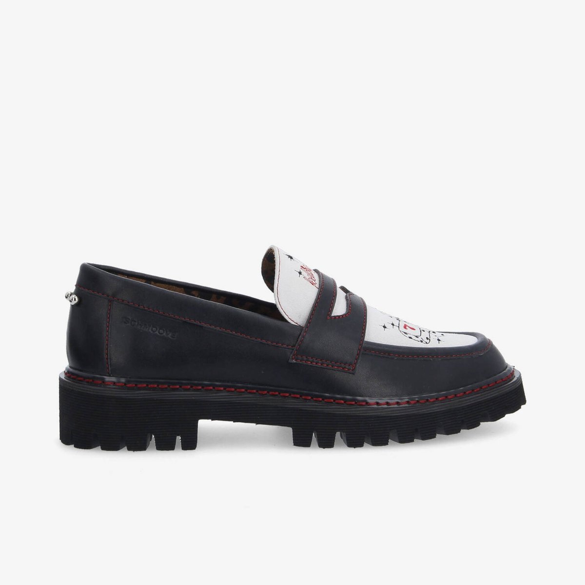 Mysen Loafer - Noir/Blanc noir, SCHMOOVE