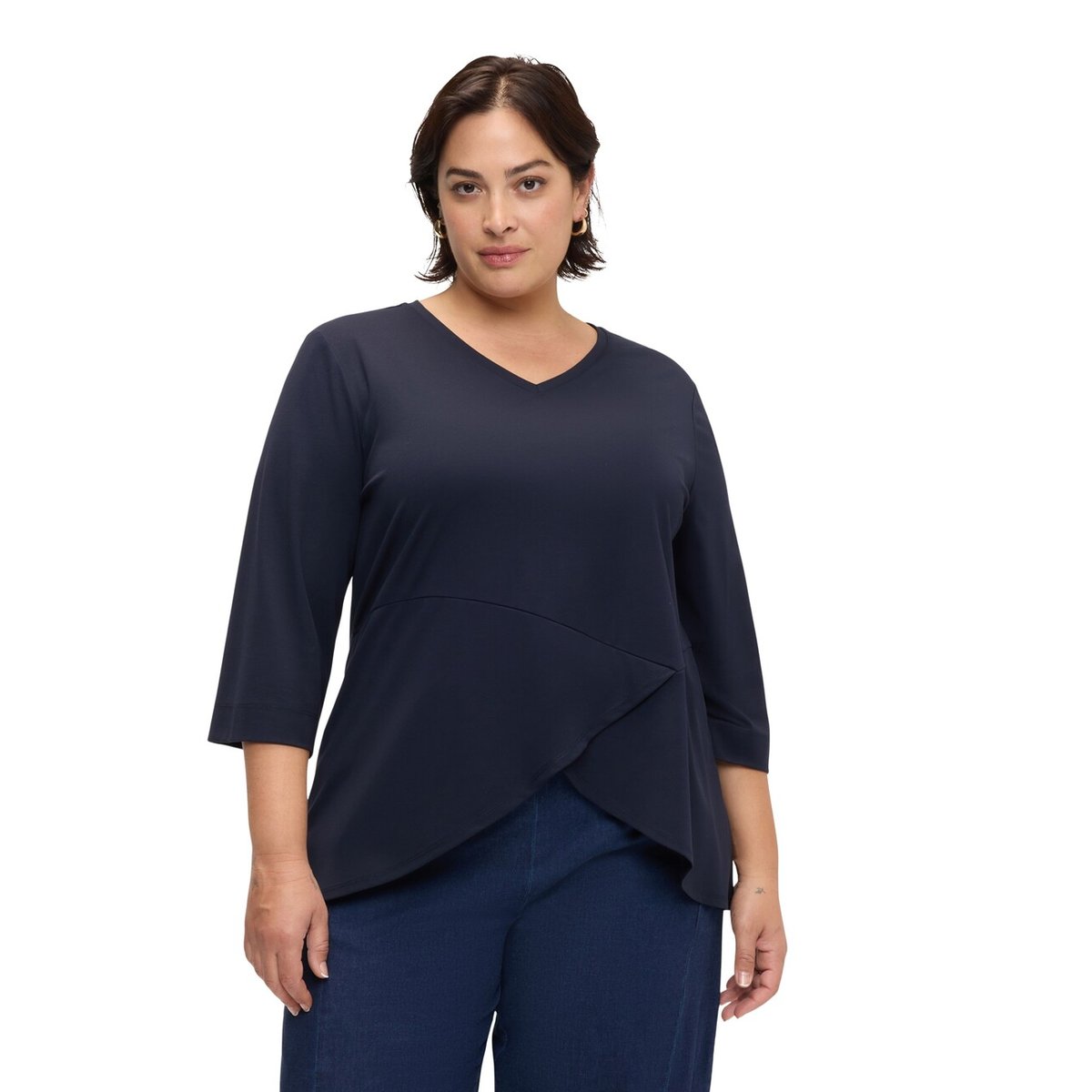 T-shirt avec détail portefeuille bleu, FIORELLA RUBINO