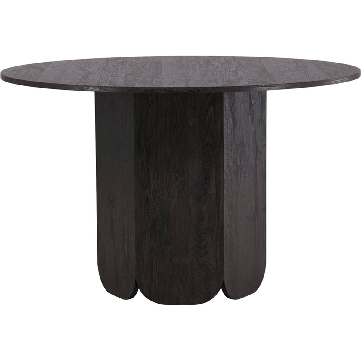 Table à manger ronde collection VEYLA noir mat, RECOLLECTION