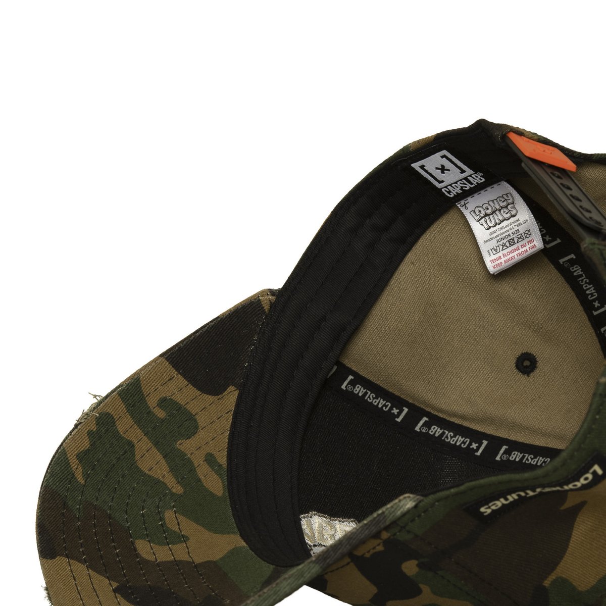 Casquette baseball Looney Tunes kaki/beige/marron/noir/blanc/orange, CAPSLAB