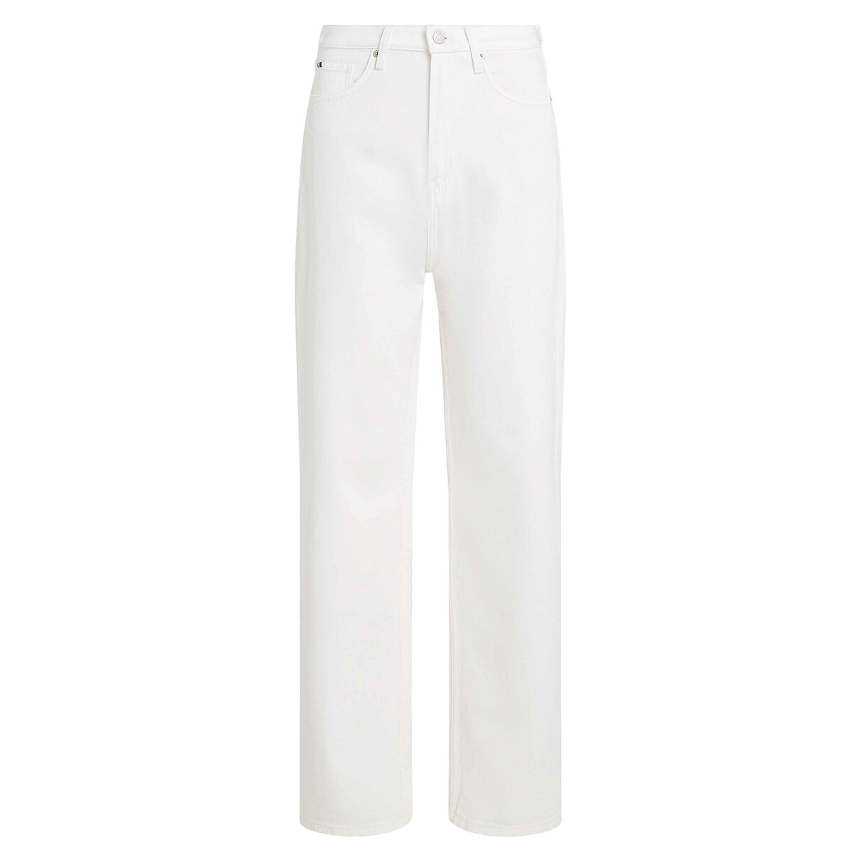 Straight High Waist Jeans white, TOMMY HILFIGER
