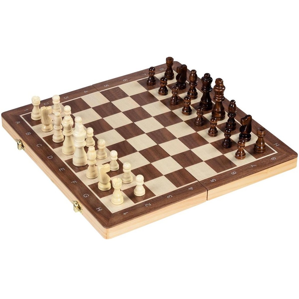 Jeu de dames et échecs magnétique marron, GOKI