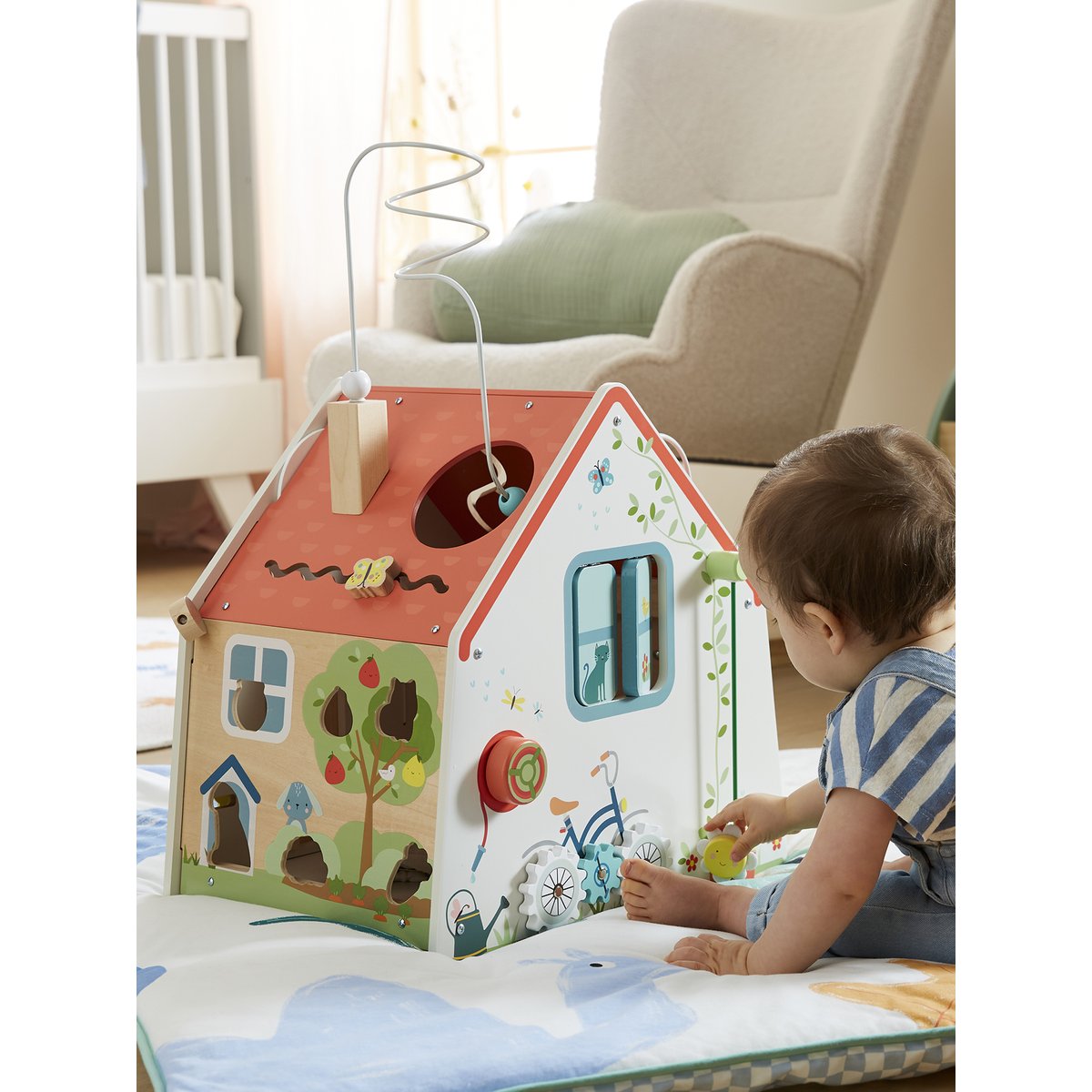 Grande maison d'activités en bois FSC® bois, VERTBAUDET