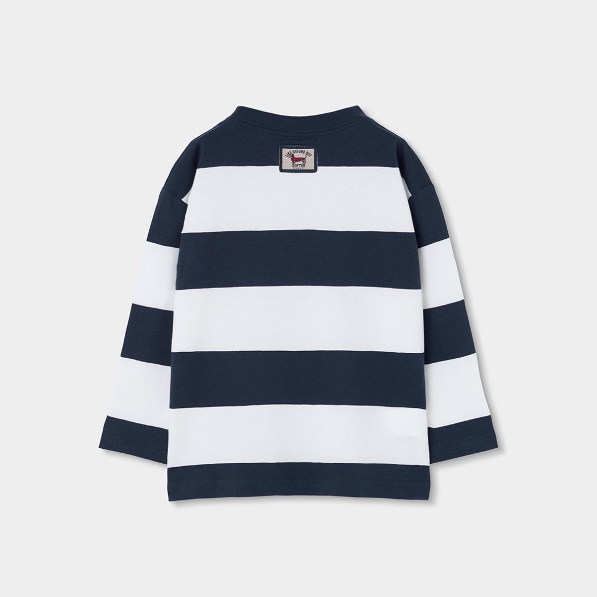 T-shirt en maille garçon rayé bleu, BOBOLI