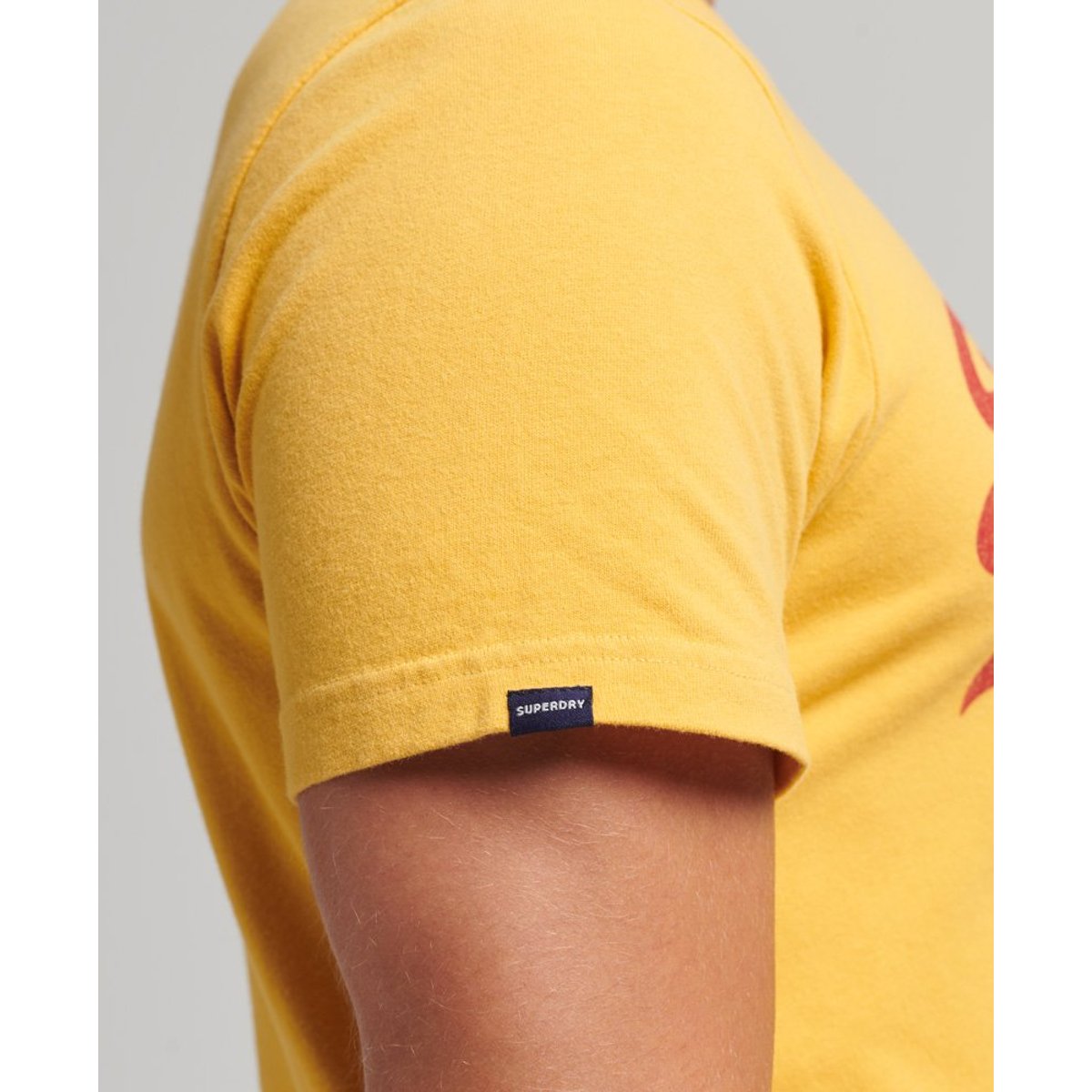 T-shirt Vintage Logo Soda Pop jaune pigment, SUPERDRY