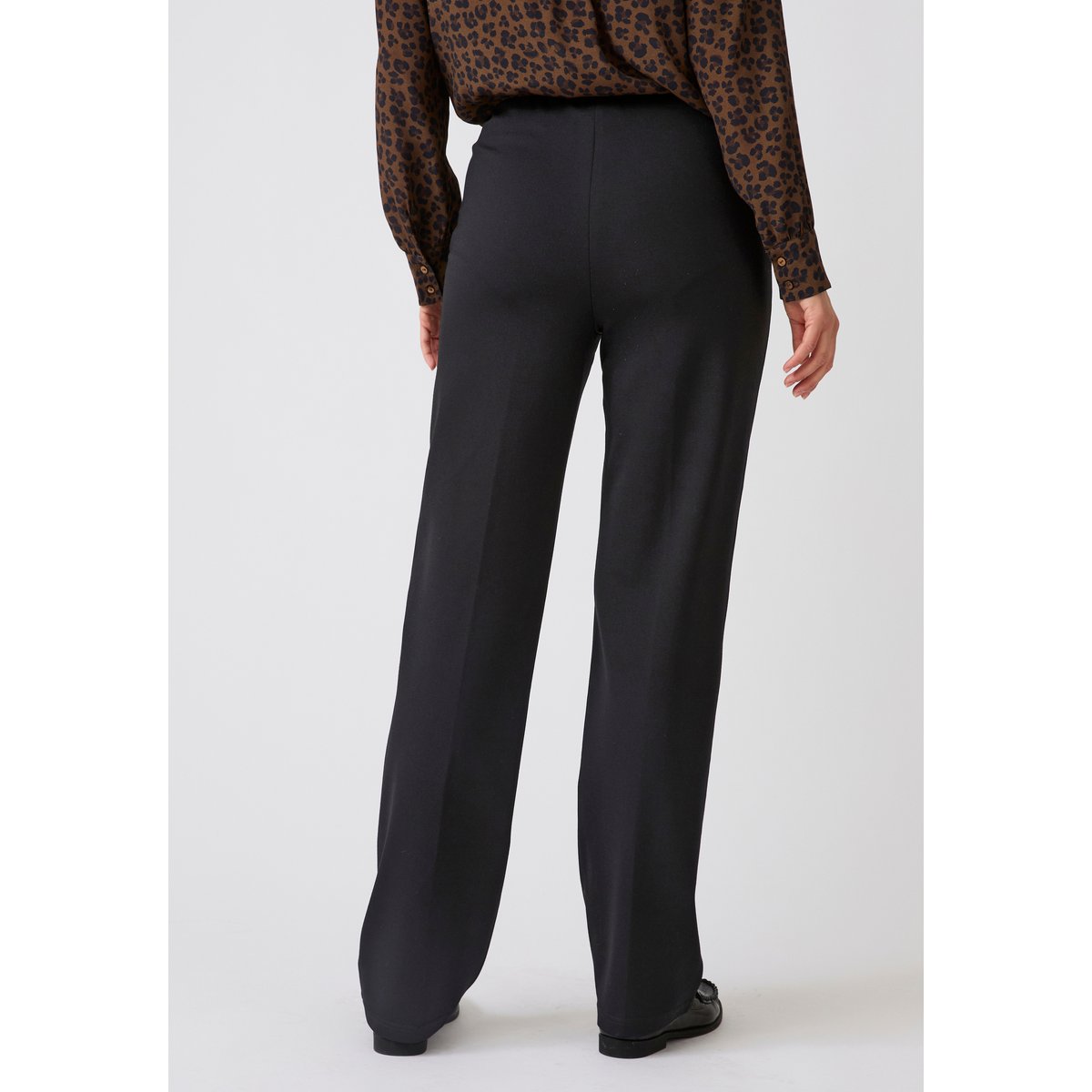 Pantalon droit maille milano Perfect Fit noir, DAMART