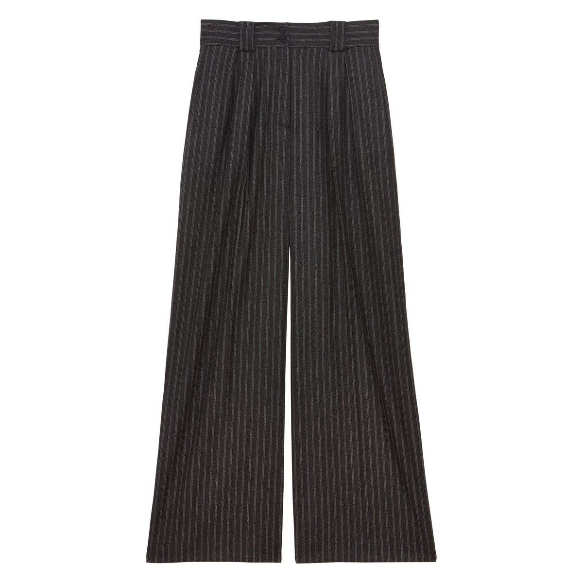 Pantalon à pinces Marlène gris, INES DE LA FRESSANGE PARIS