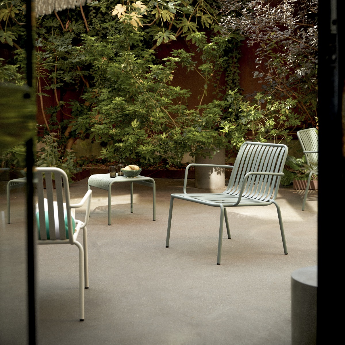 Salon lounge de jardin en Métal, GABY vert, TIKAMOON