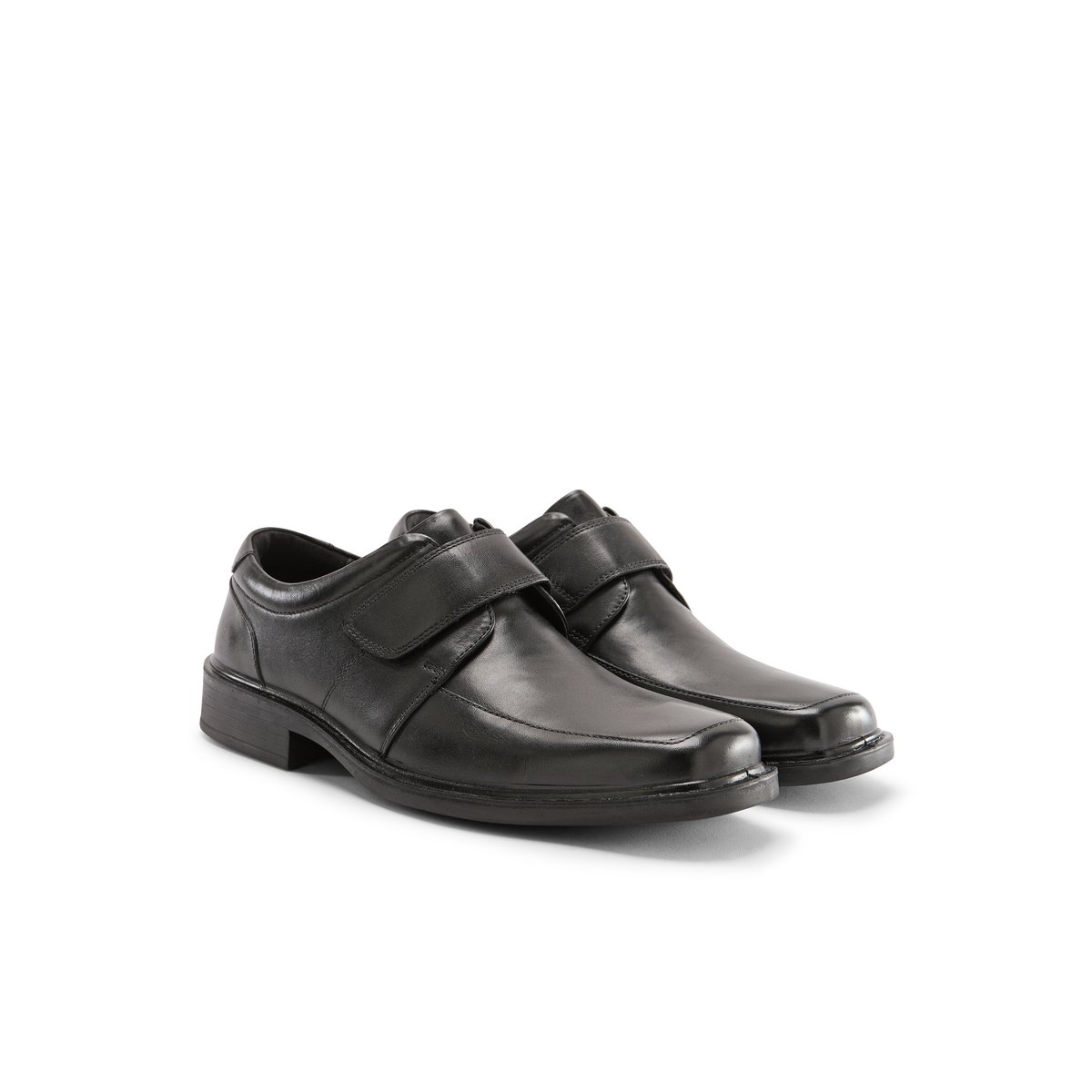 Derbies à scratchs homme noir, PEDICONFORT
