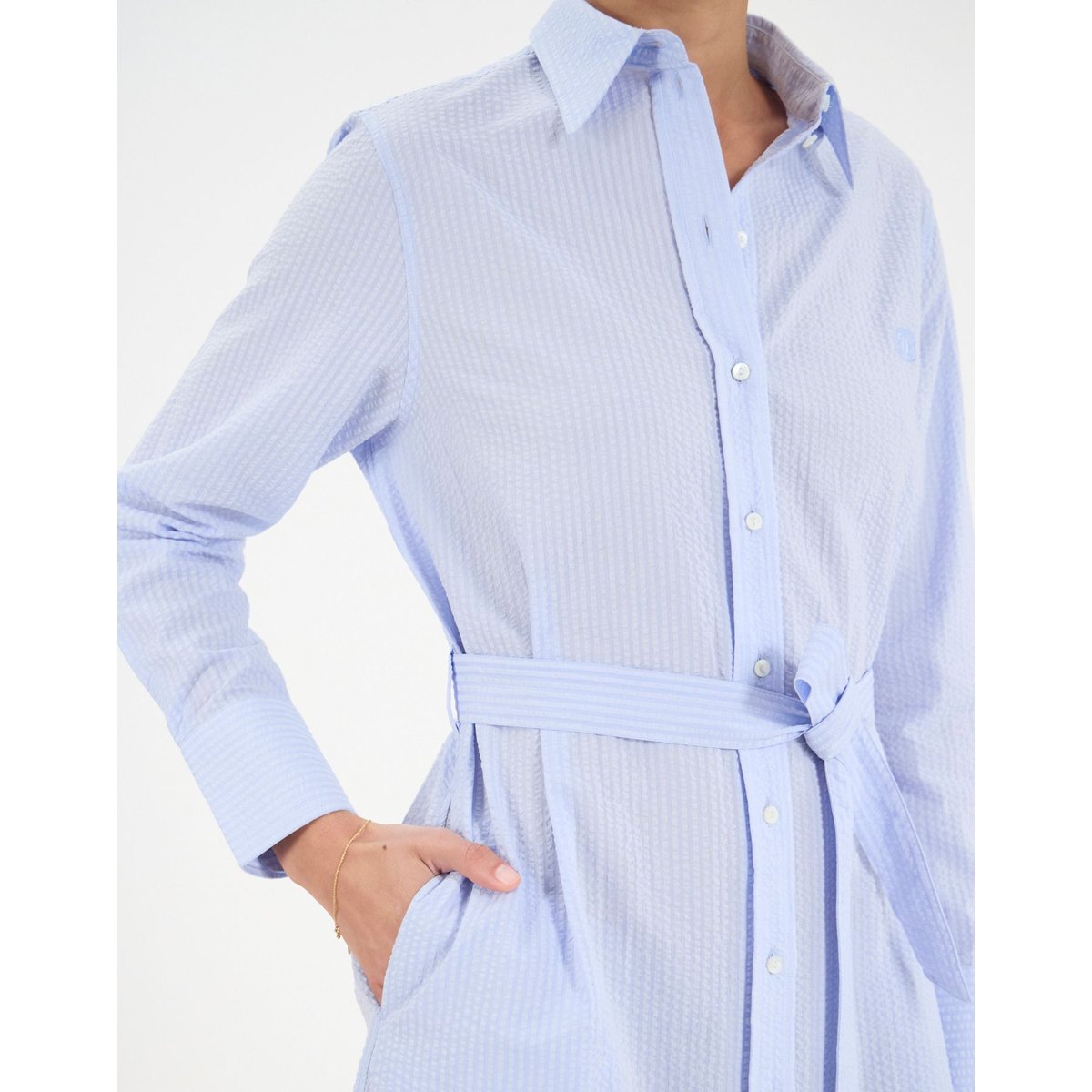 Robe Amour en coton bleu clair baby blue, INES DE LA FRESSANGE PARIS