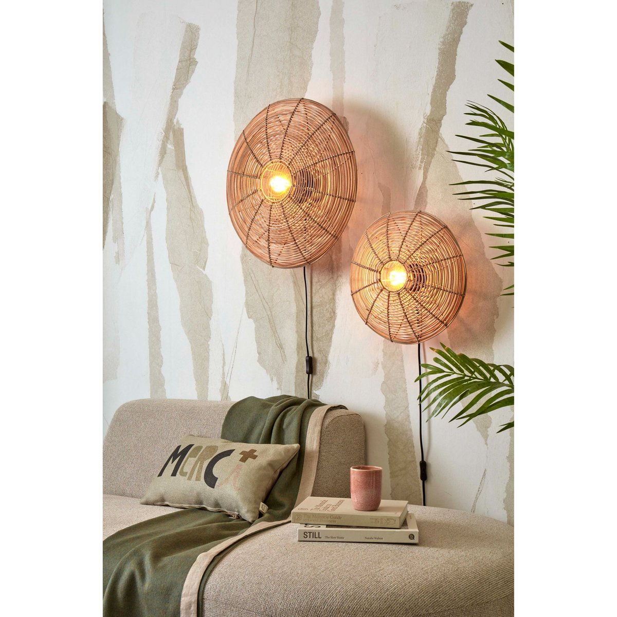 Lampe Murale Rotin TANAMI rotin, GOOD & MOJO