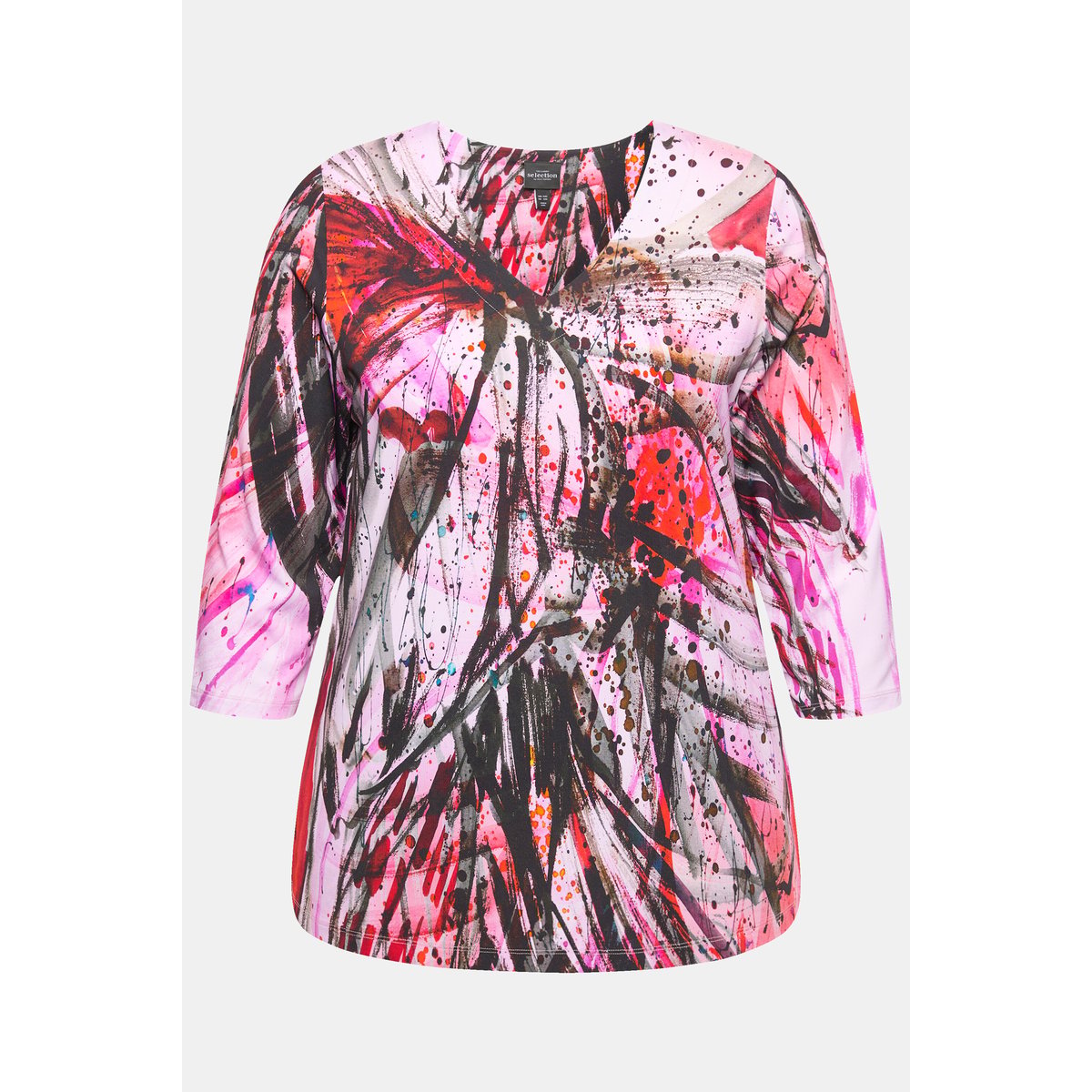 T-shirt long au tombé fluide salsa, ULLA POPKEN