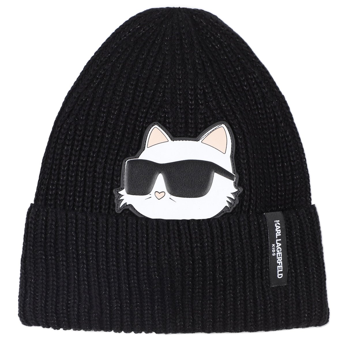 Chapeau d’ensemble + chauffe-manche black, KARL LAGERFELD KIDS