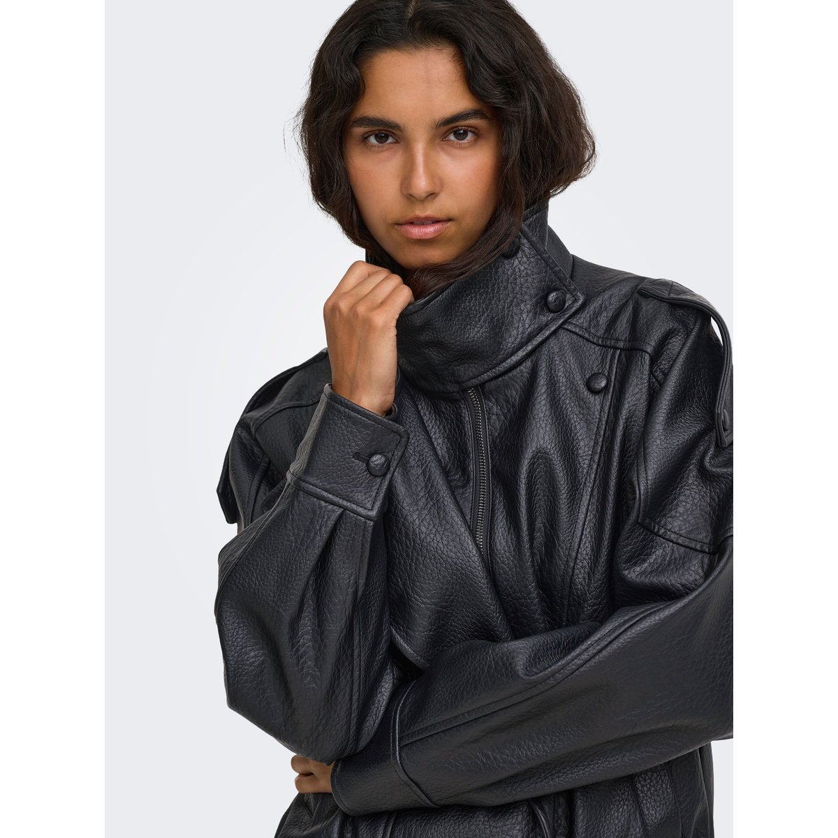 Veste En Cuir black 1, ONLY