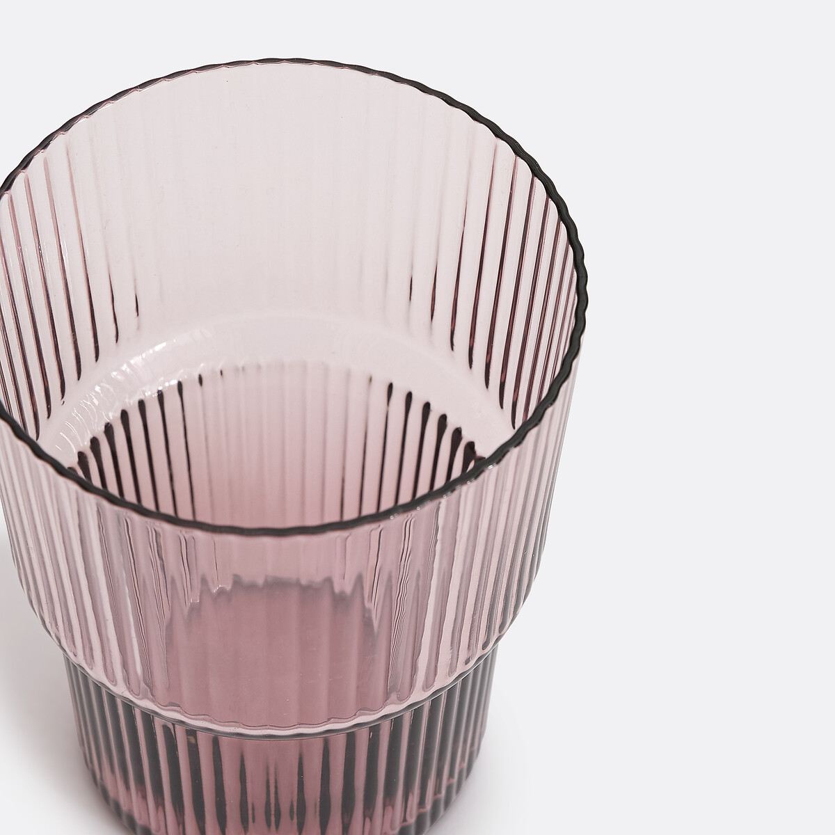 Set of 4 Astri Multicolour Ribbed Tumblers multi-coloured, LA REDOUTE INTERIEURS