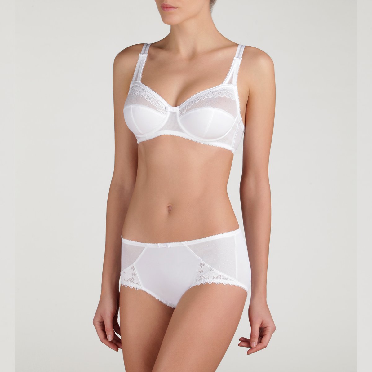 Soutien-gorge avec armatures Cœur Croisé Microfibre blanc, PLAYTEX