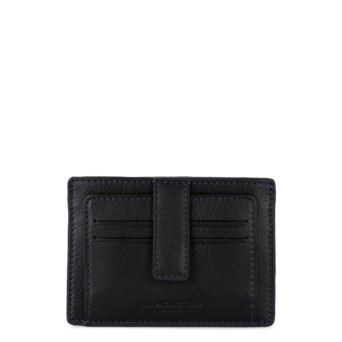 Porte-cartes SOFT VINTAGE HOMME noir - bleu, LANCASTER