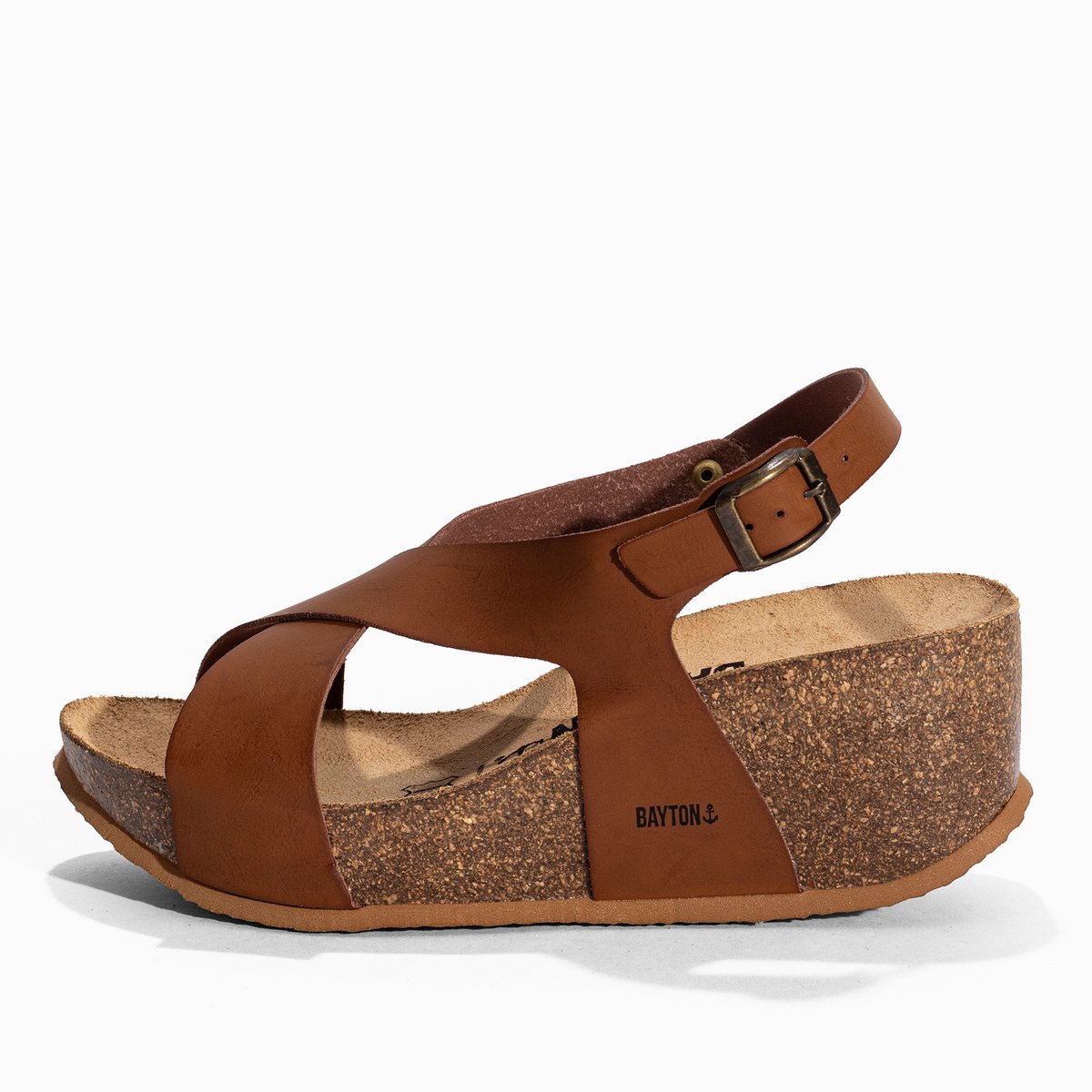Sandales s REA marron, BAYTON