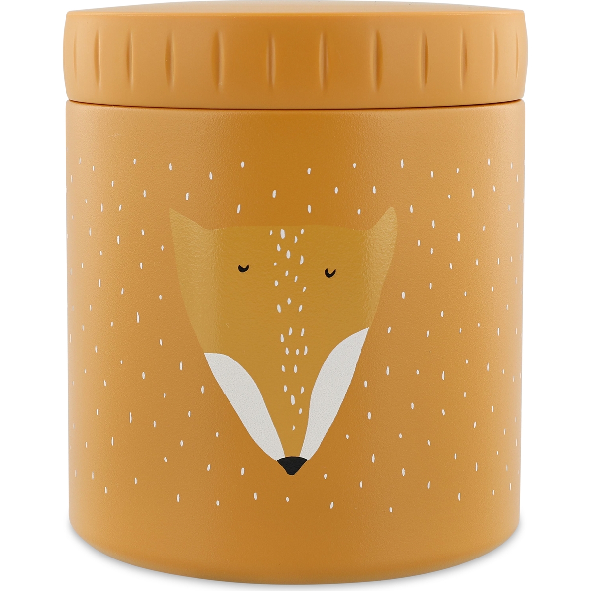 Boîte à goûter isotherme MR. FOX orange, noir, blanc, TRIXIE
