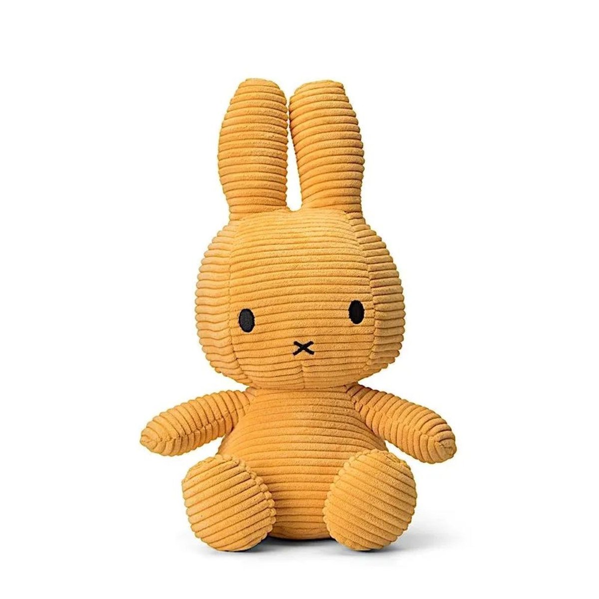 Peluche lapin Miffy velours côtelé 33 cm moutarde, BON TON TOYS