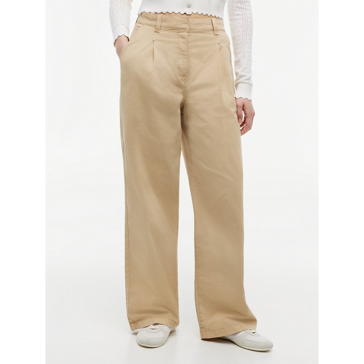 Wide Leg Chinos beige, TOMMY JEANS