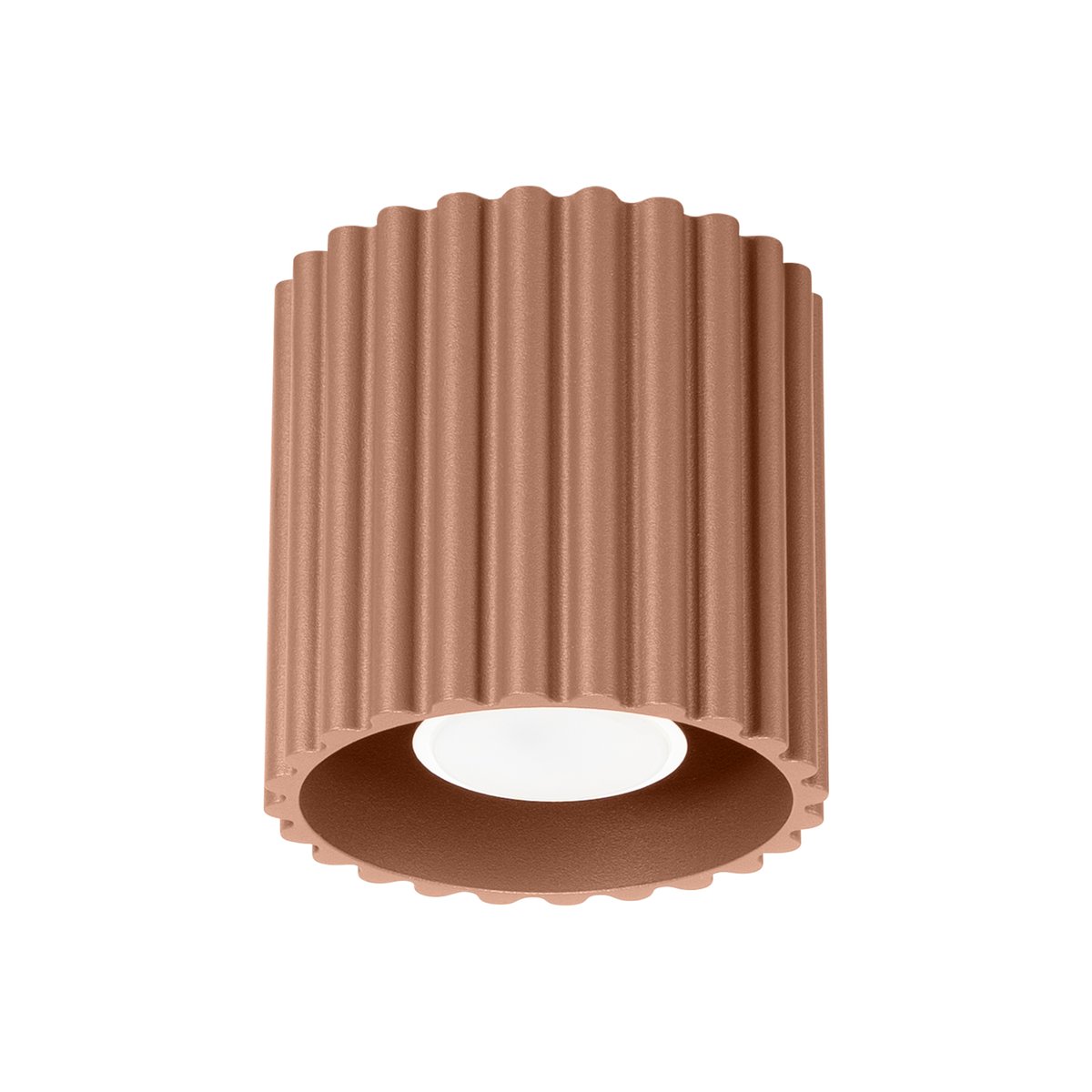 Plafonnier Aluminium Moka GU10 1 Aura marron, EDEN