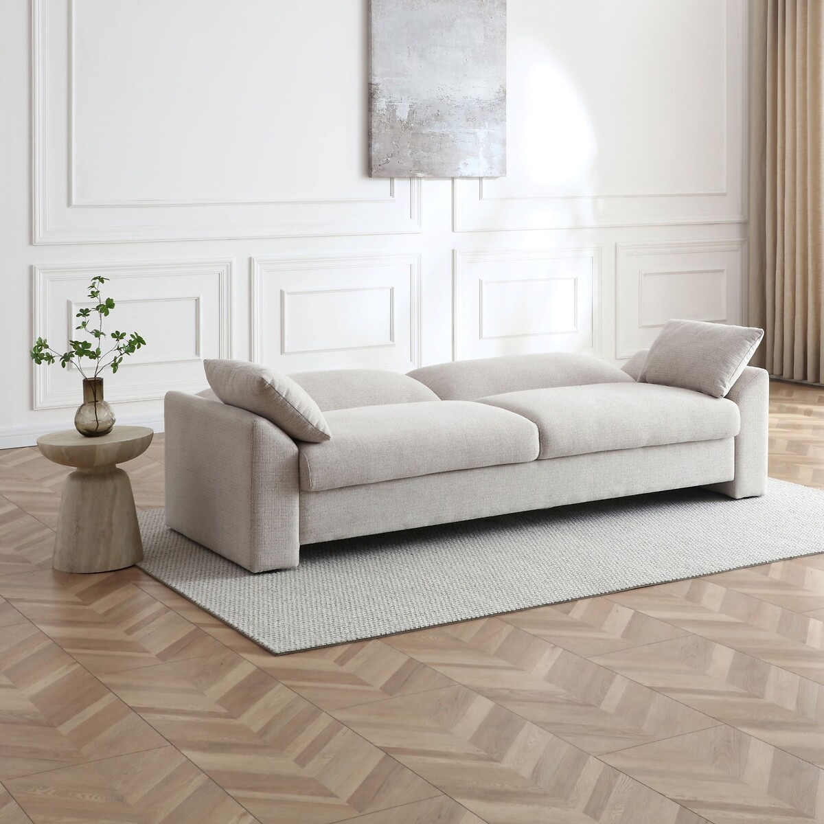 Estelle Textured Chenille Sofabed natural, ÉDITÉ