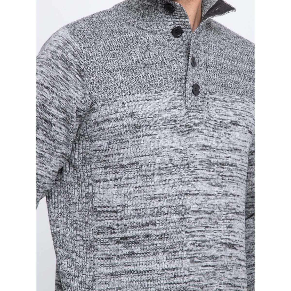 Pull Col Montant Laoshen gris foncé, RITCHIE