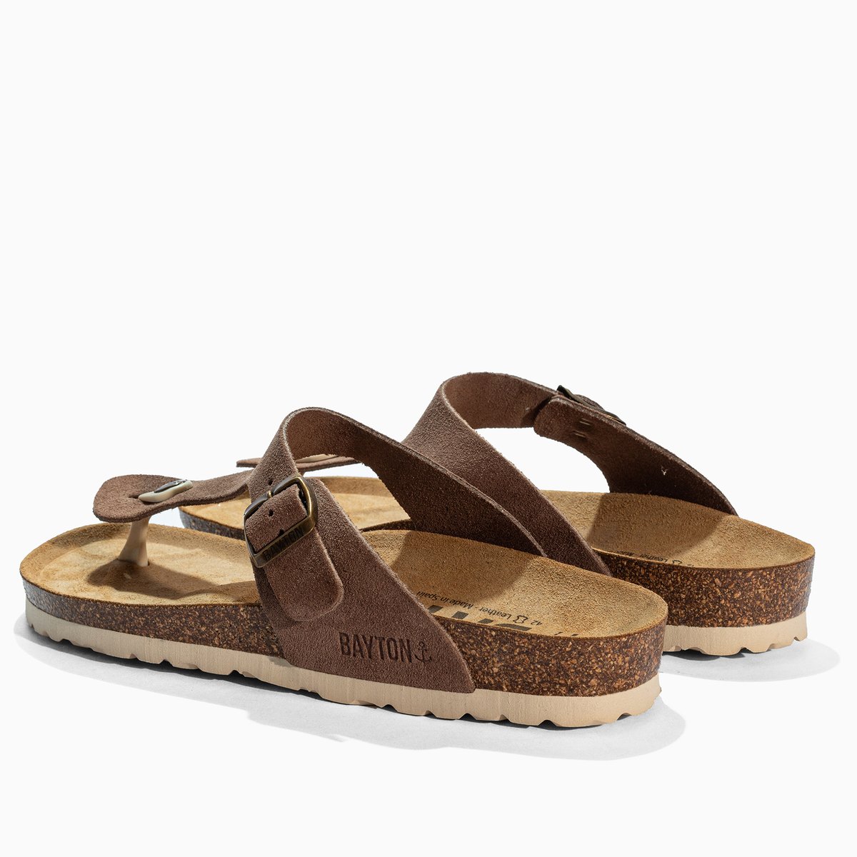 Tongs MERCURE dark beige, BAYTON