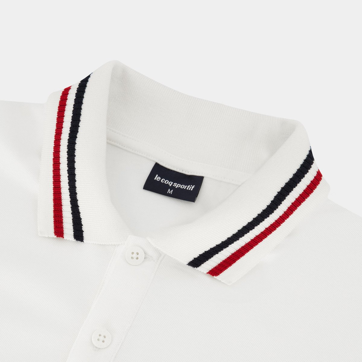 Polo Tricolore marshmallow, LE COQ SPORTIF