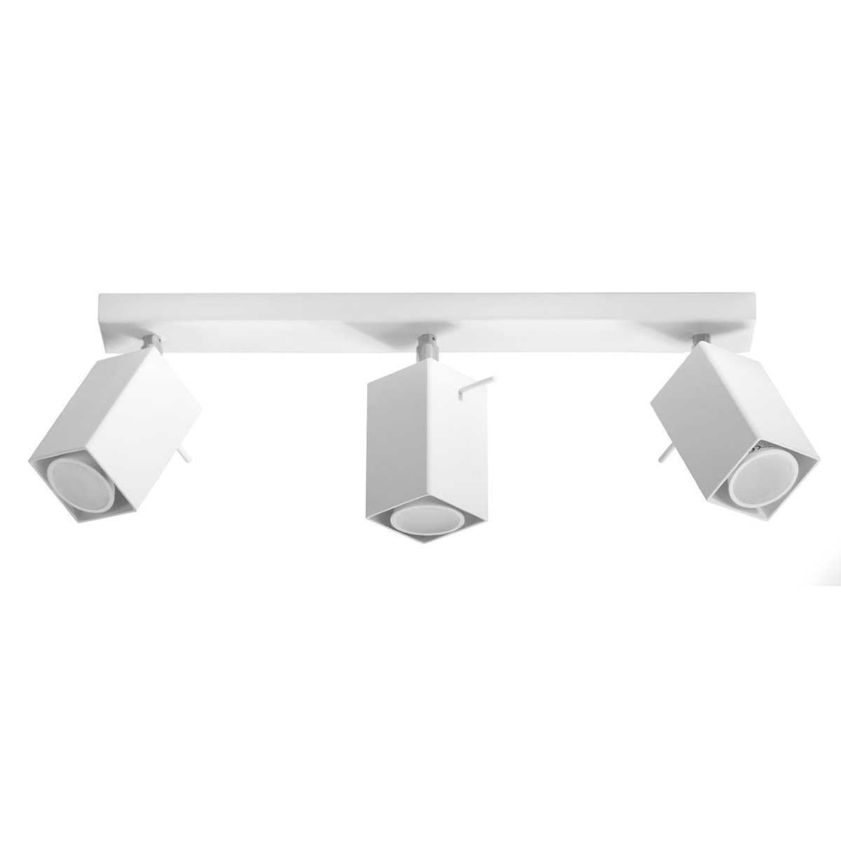 Plafonnier Acier Blanc GU10 3 Merida blanc, EDEN