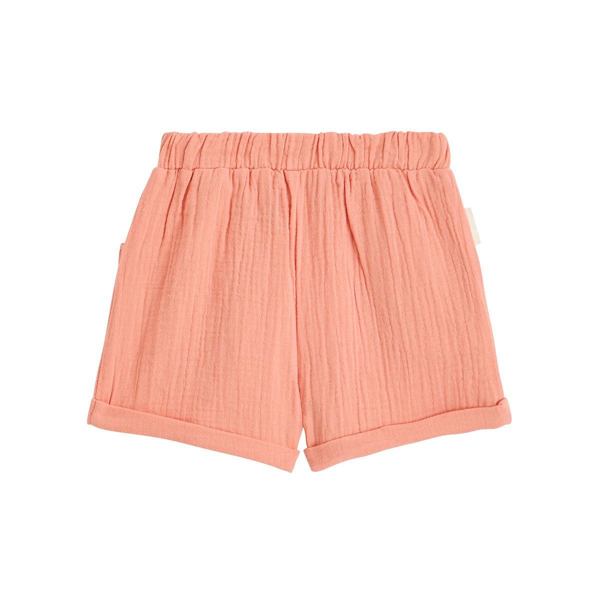 Short enfant en gaze de coton Santa Giulia orange, PETIT BEGUIN