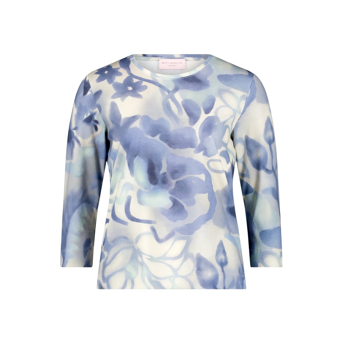 T-shirt basique à imprimé beige/bleu, BETTY BARCLAY