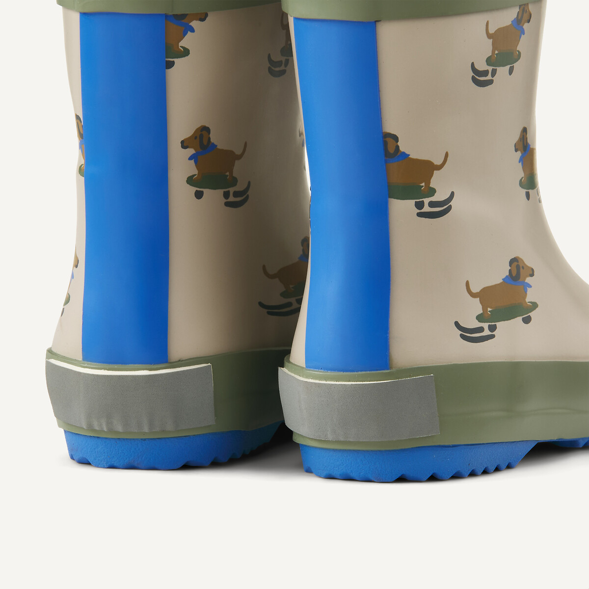 Kids Dog Print Wellies beige, LA REDOUTE COLLECTIONS