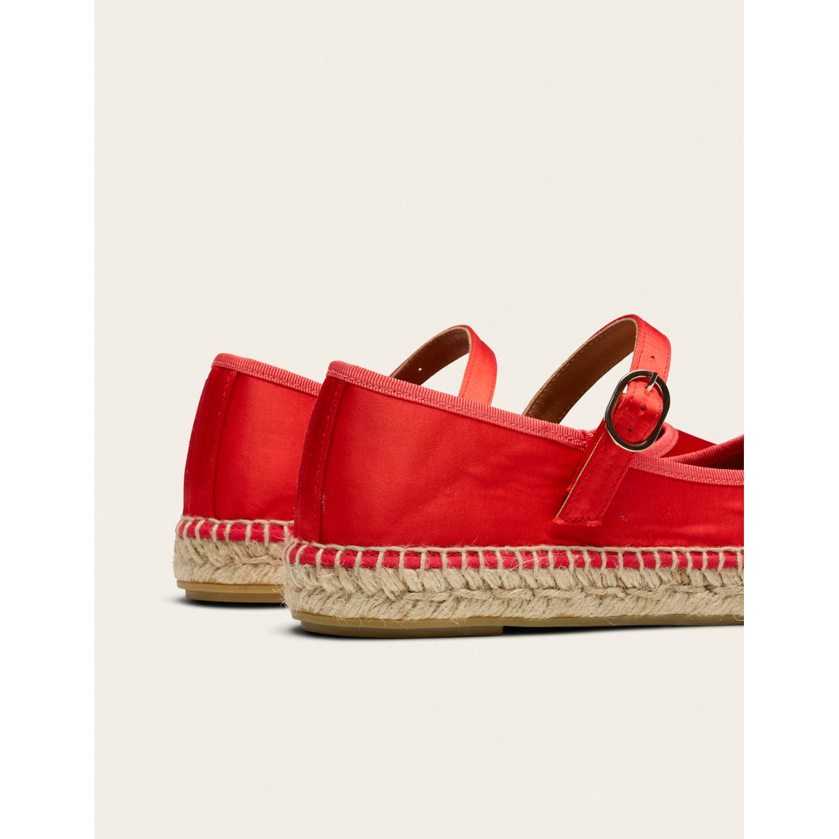 Espadrilles BEBI satin rouge, ODAJE