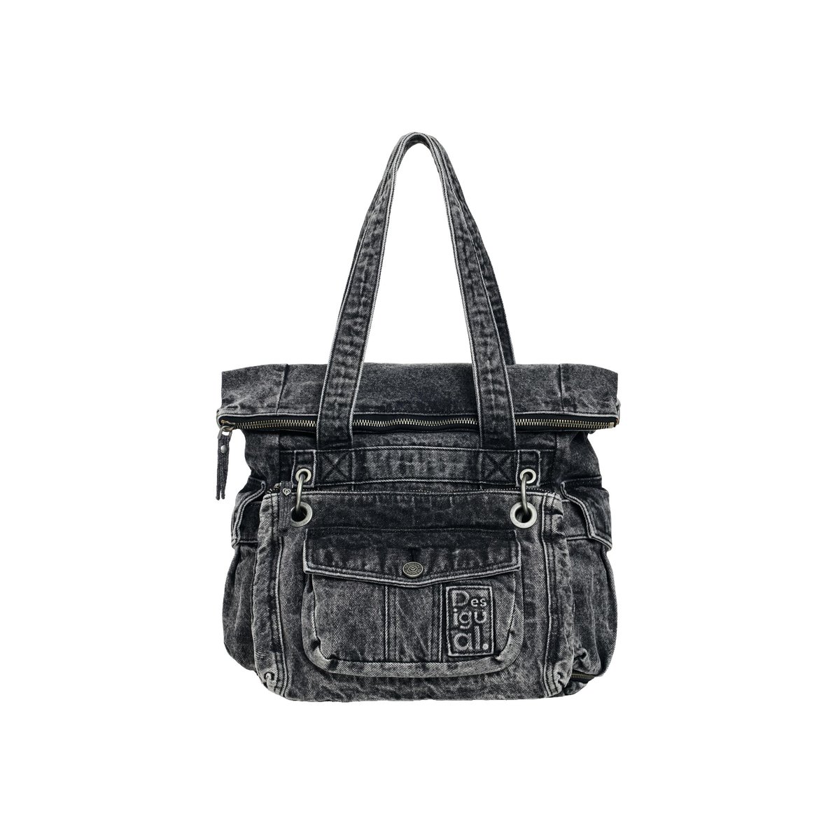 Grand sac à dos noir, DESIGUAL