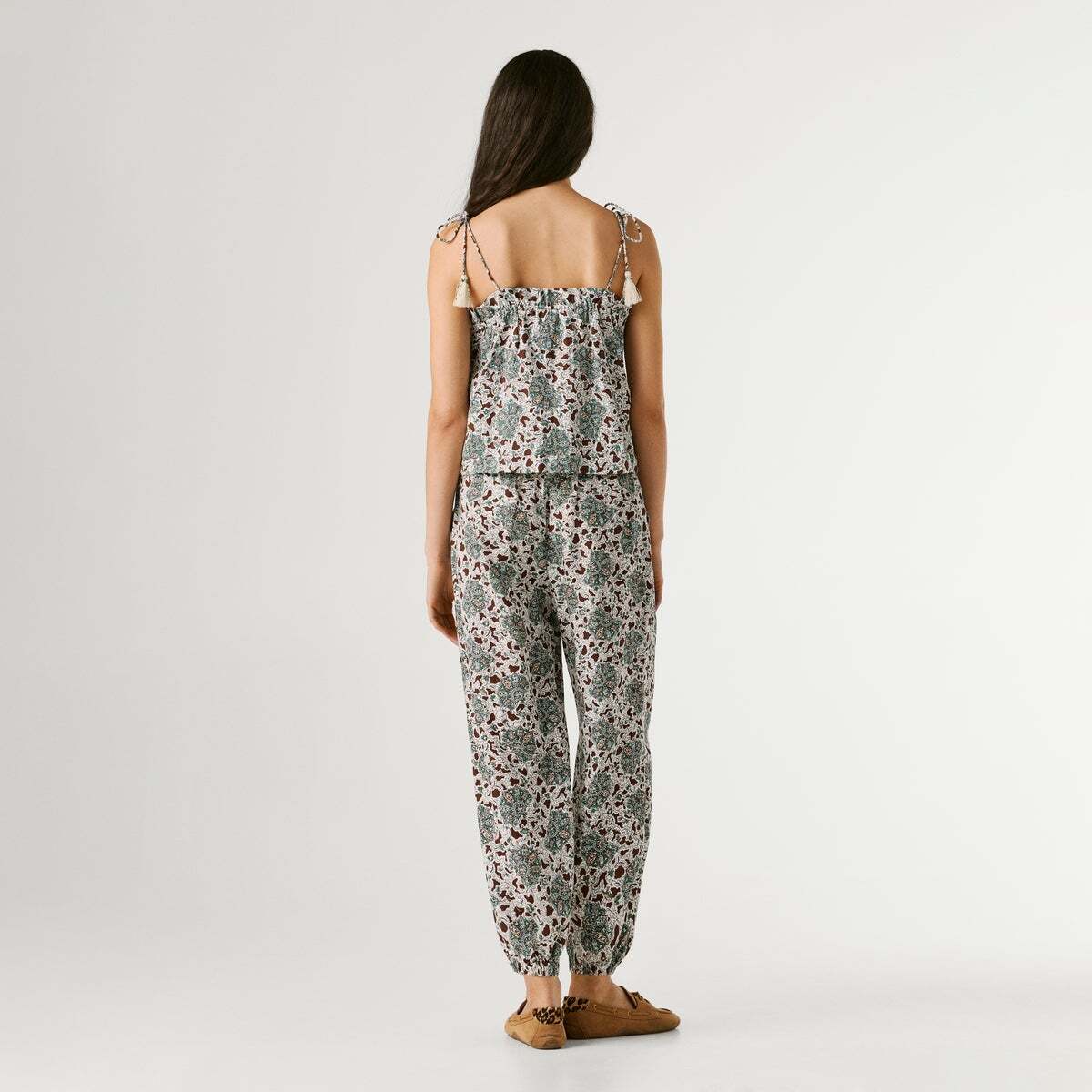 Top À Bretelles À Imprimé Floral vert hydro, PEPE JEANS