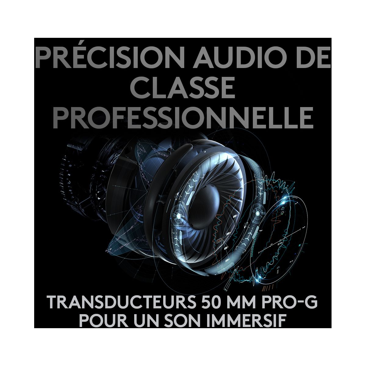 Casque gamer G PRO X WIRELESS Lighspeed noir, LOGITECH