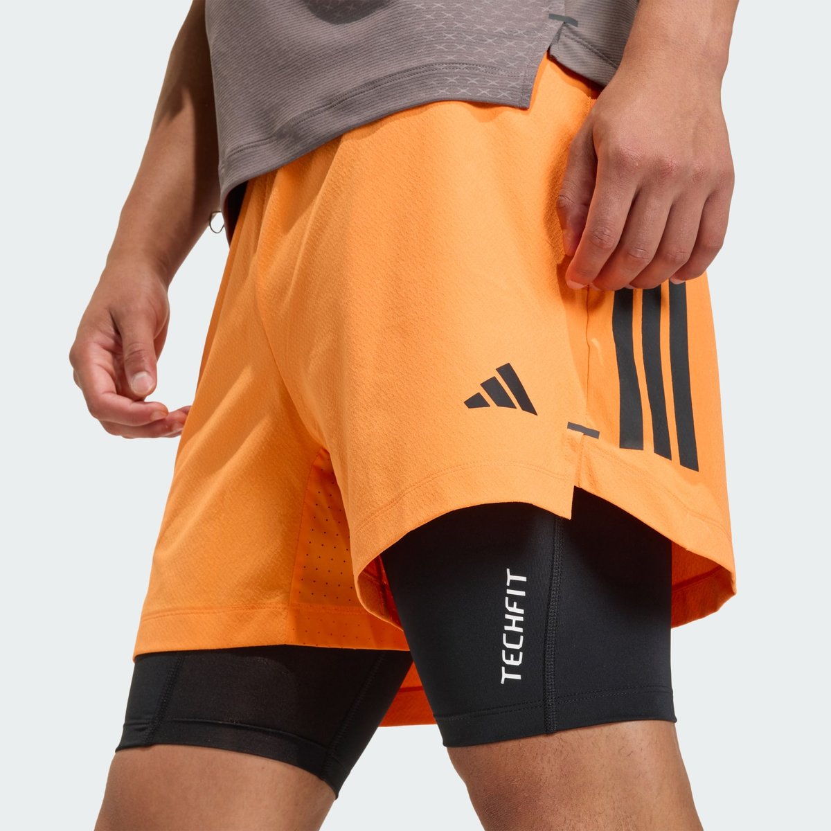 Short D4T Primelift 3 Bandes Short D4T Primelift 3 Bandes pure orange, adidas Performance
