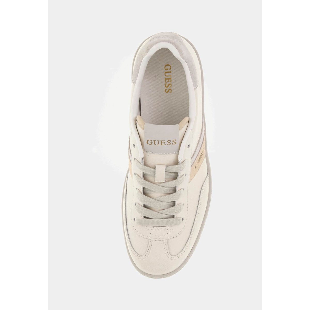 Sneakers Nolinas Daim blanc, GUESS