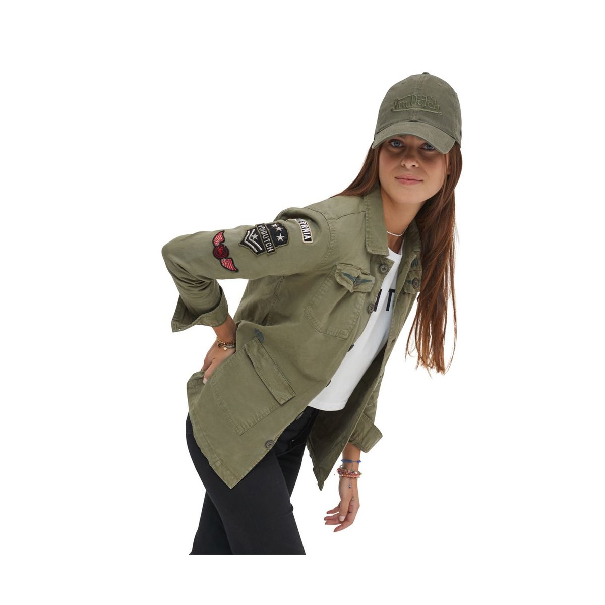 Veste Coton Angel kaki, VON DUTCH