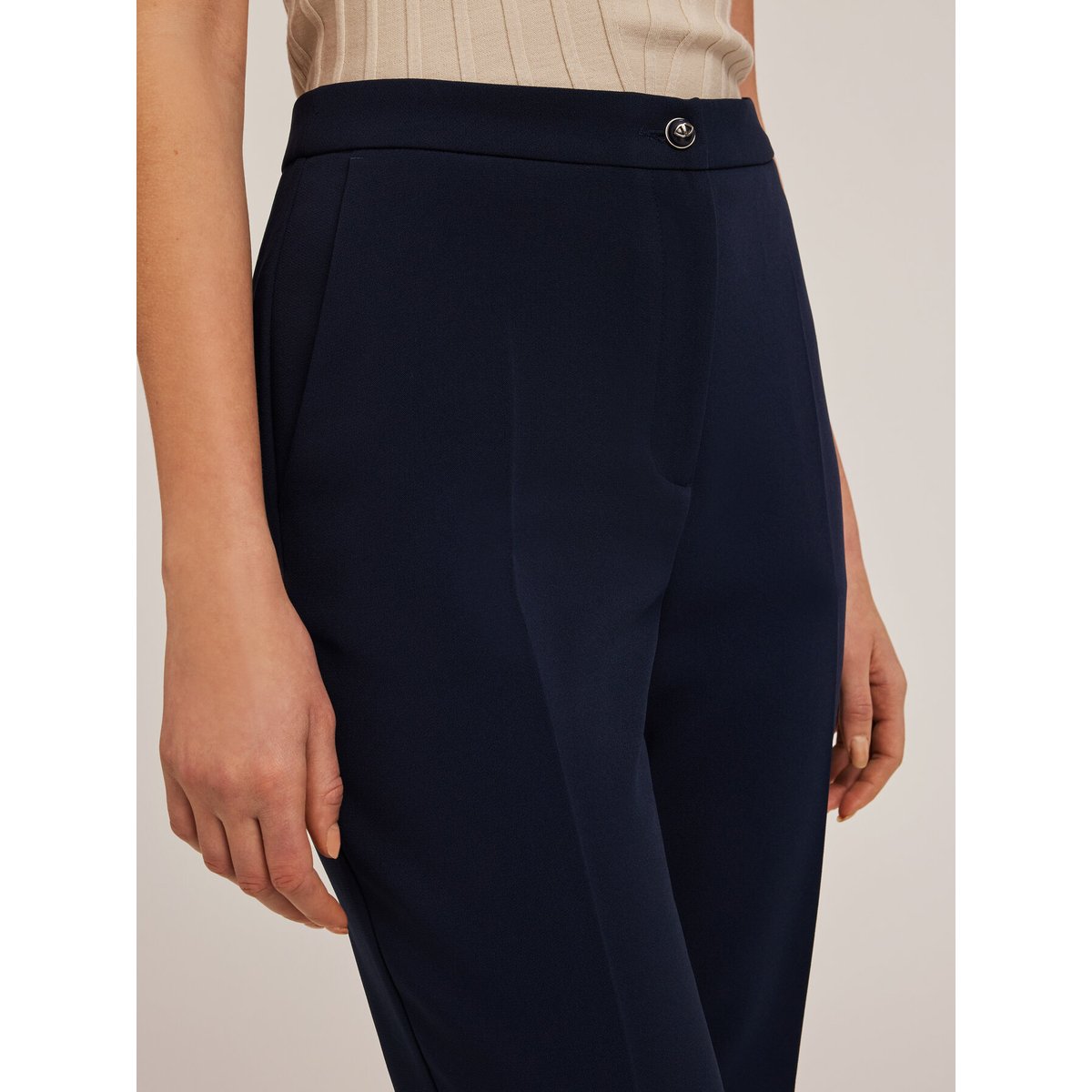 Pantalon Palazzo avec pli repassé bleu, MOTIVI