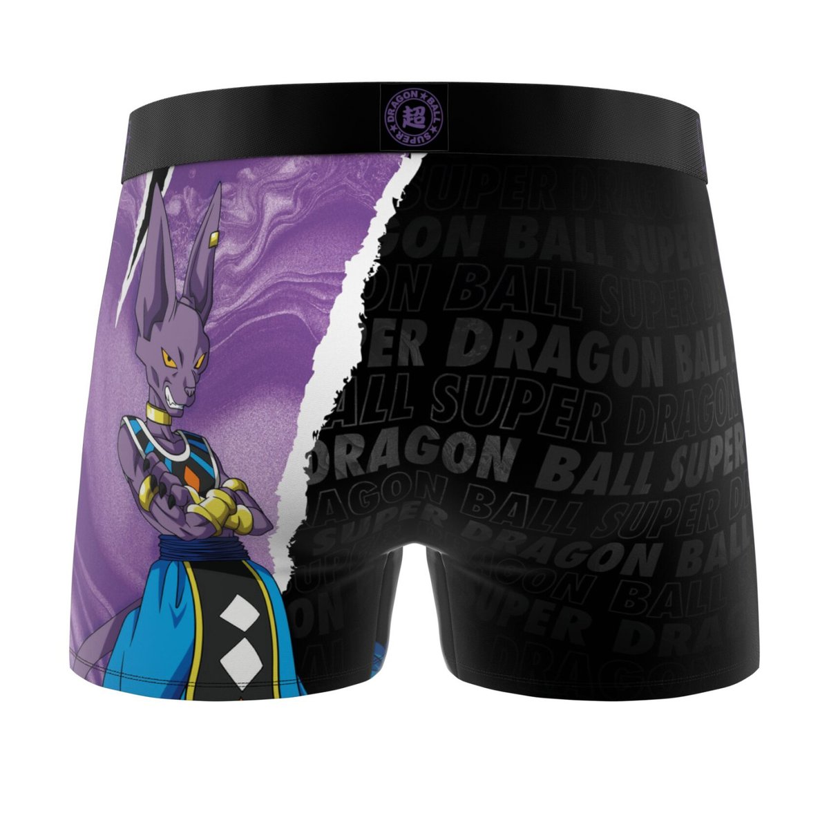 Lot De 4 Boxers Dragon Ball Super noir/violet/orange/bleu/or, FREEGUN