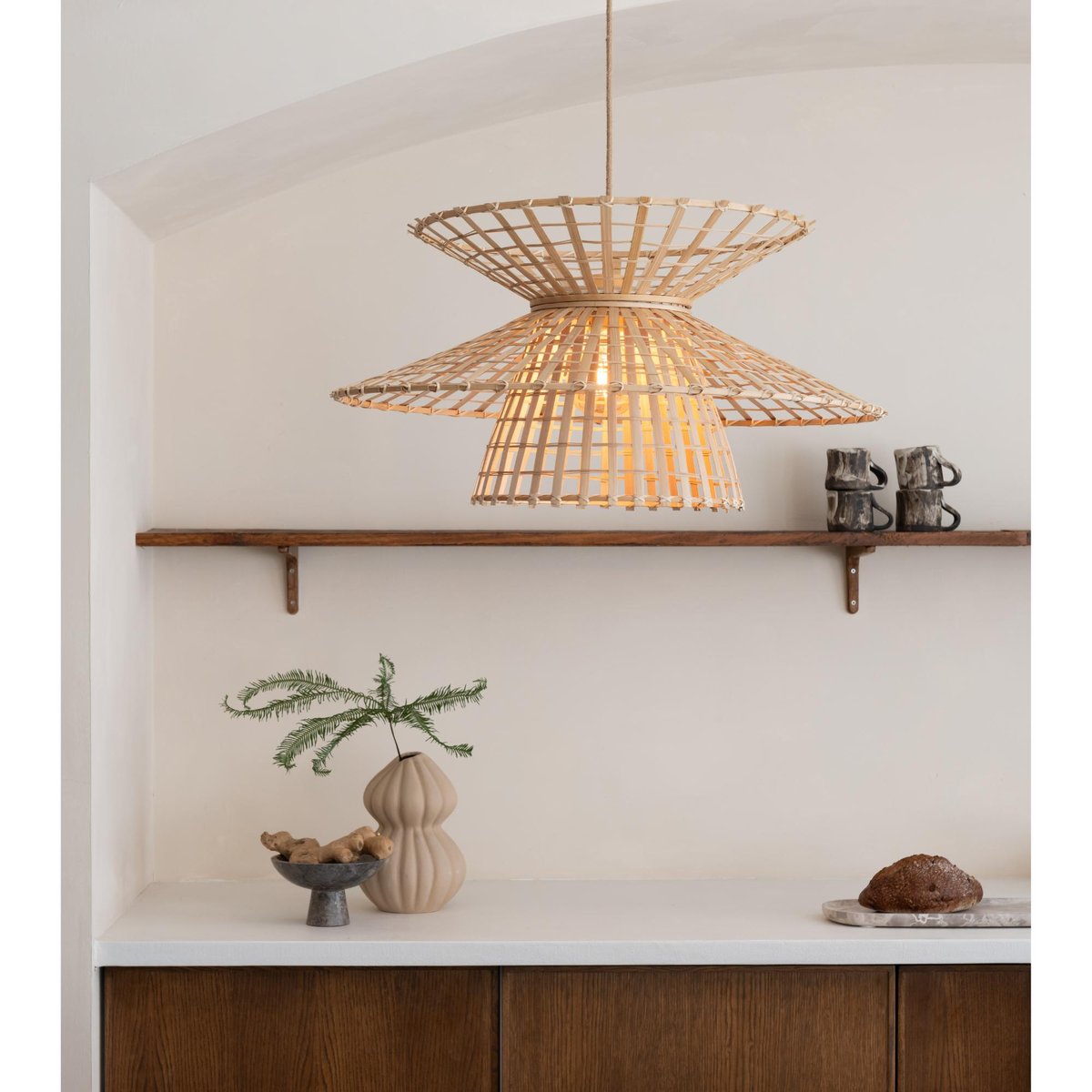 Lampe Suspendue Bambou MACHUPICCHU naturel, GOOD & MOJO