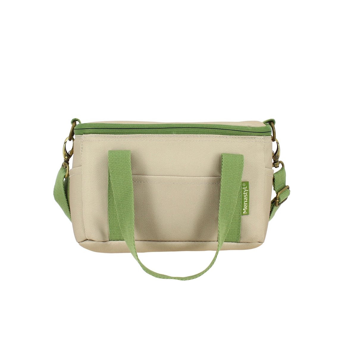 Sac en tissus isotherme 5L, COLORAMA beige et vert, MENASTYL