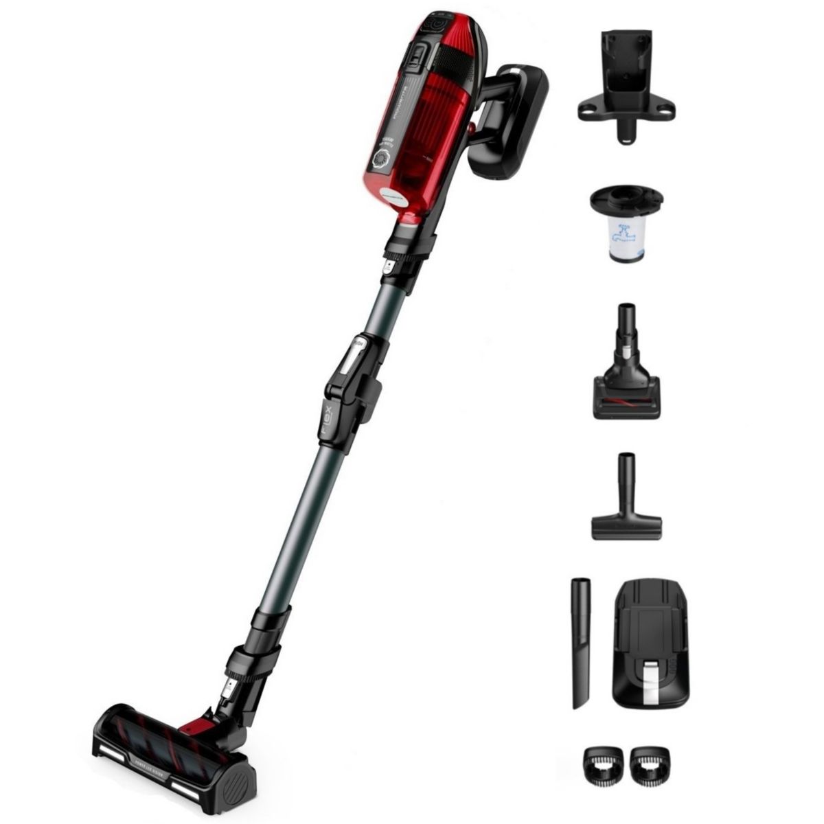 Aspirateur balai X Force Flex 12.60 Animal Care RH98A3WO couleur unique, ROWENTA
