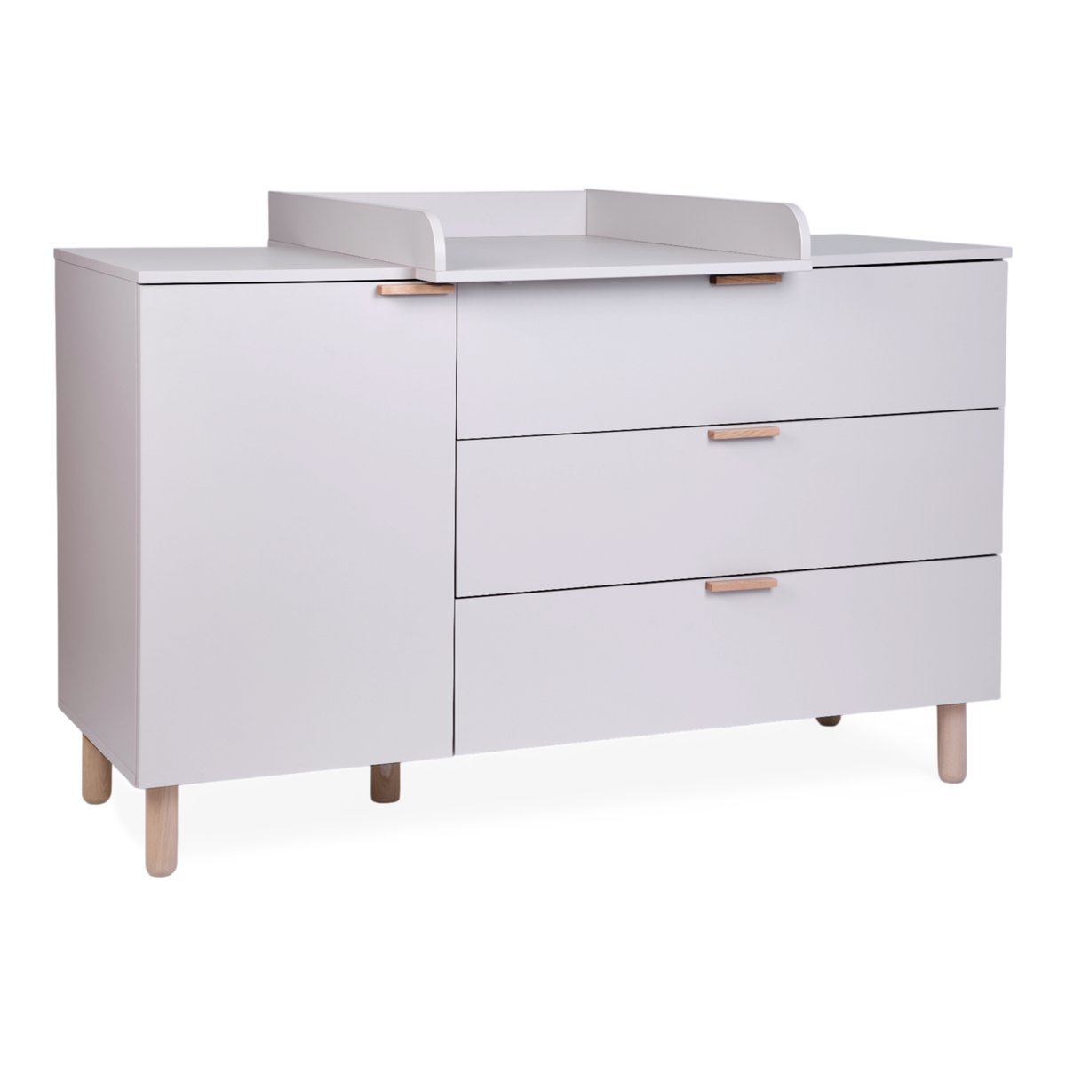 Commode à langer 3 tiroirs terre argile, CHILDHOME