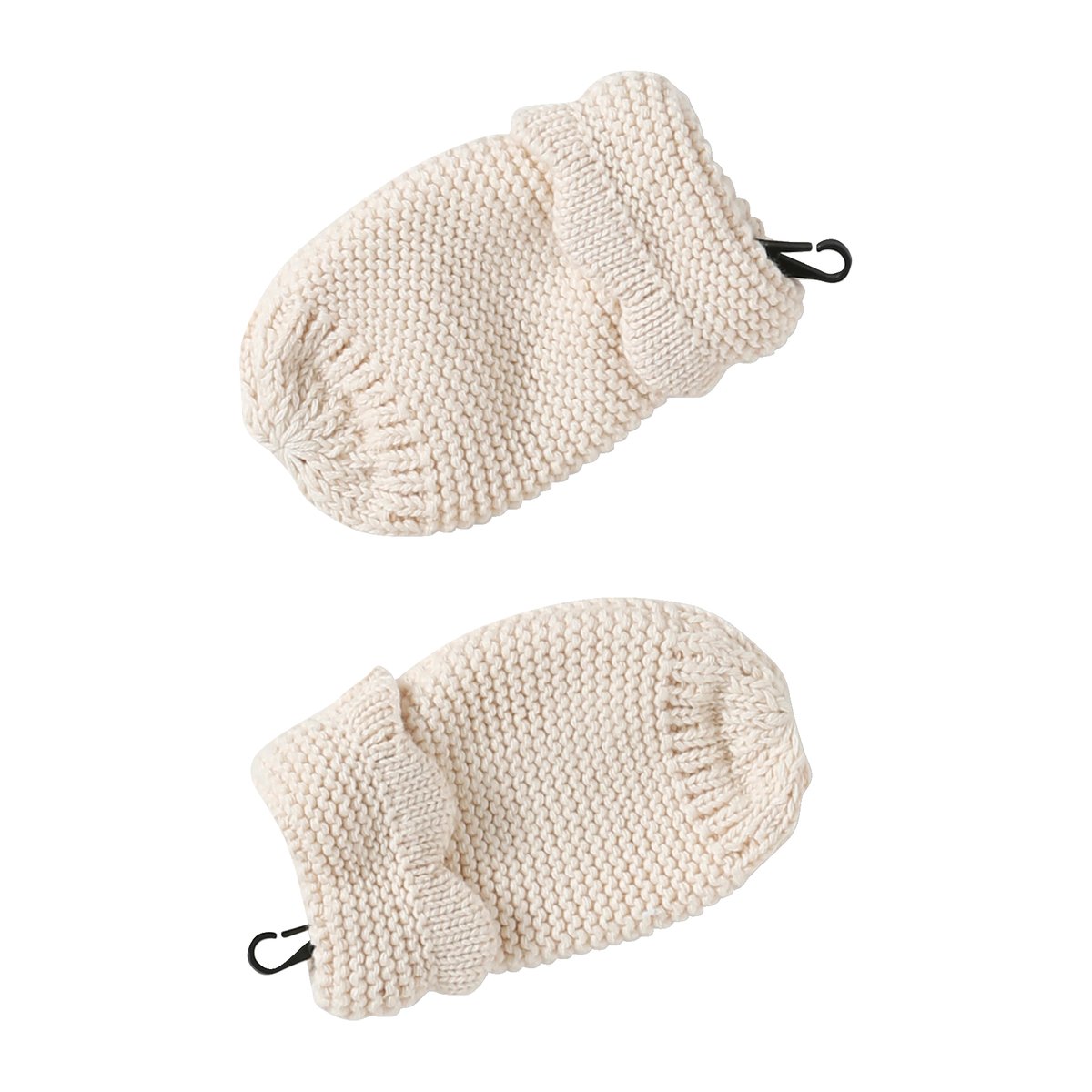 Ensemble bonnet + snood + moufles beige poudré, VERTBAUDET